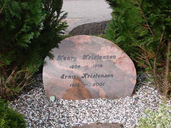 Billede af gravsten på Herning Vestre Kirkegård