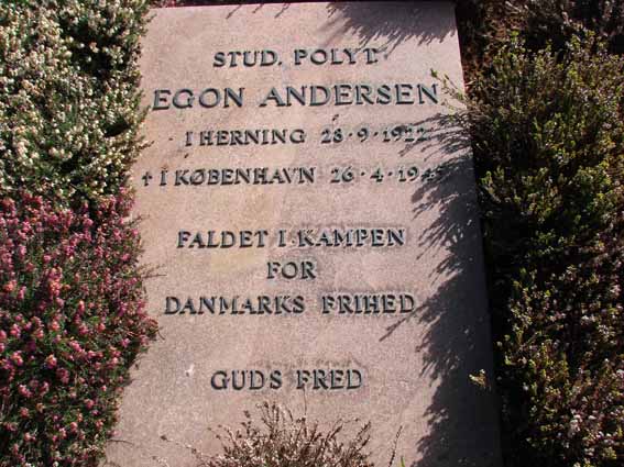 Billede af gravsten på Herning Vestre Kirkegård