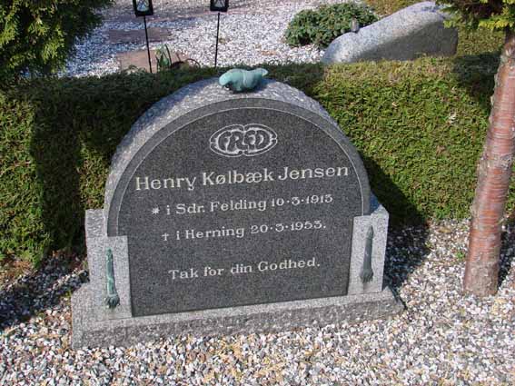 Billede af gravsten på Herning Vestre Kirkegård
