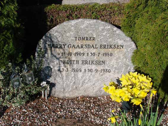Billede af gravsten på Herning Vestre Kirkegård