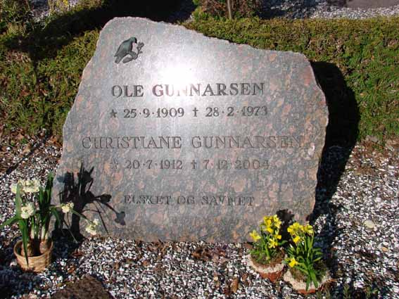 Billede af gravsten på Herning Vestre Kirkegård