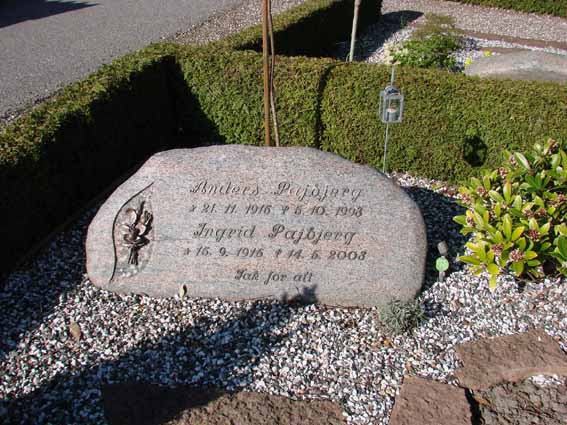 Billede af gravsten på Herning Vestre Kirkegård