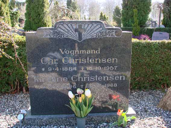 Billede af gravsten på Herning Vestre Kirkegård