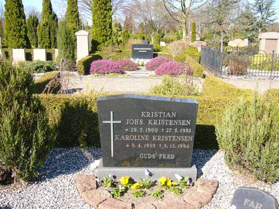 Billede af gravsten på Herning Vestre Kirkegård