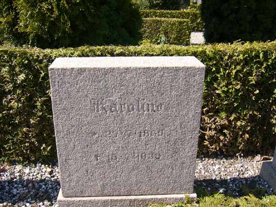 Billede af gravsten på Herning Vestre Kirkegård