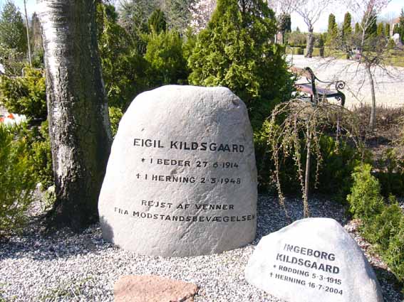 Billede af gravsten på Herning Vestre Kirkegård