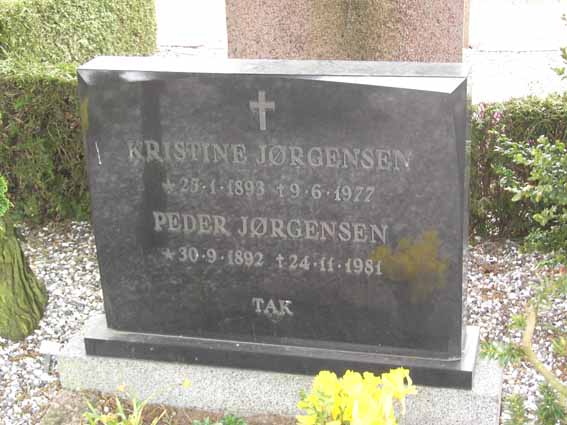 Billede af gravsten på Herning Vestre Kirkegård
