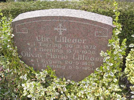 Billede af gravsten på Herning Vestre Kirkegård