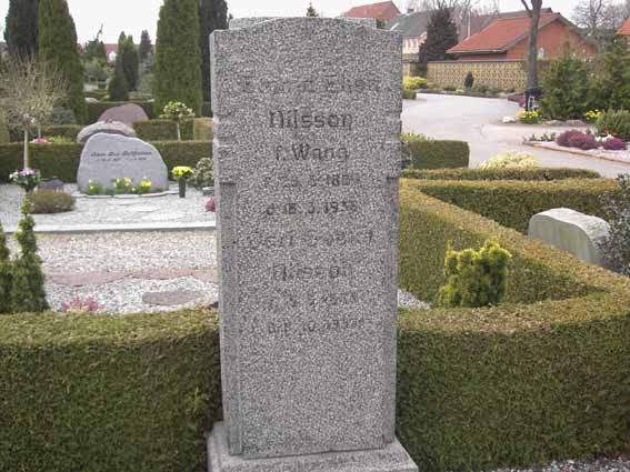 Billede af gravsten på Herning Vestre Kirkegård