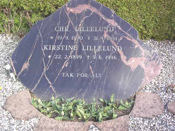 Billede af gravsten på Herning Vestre Kirkegård