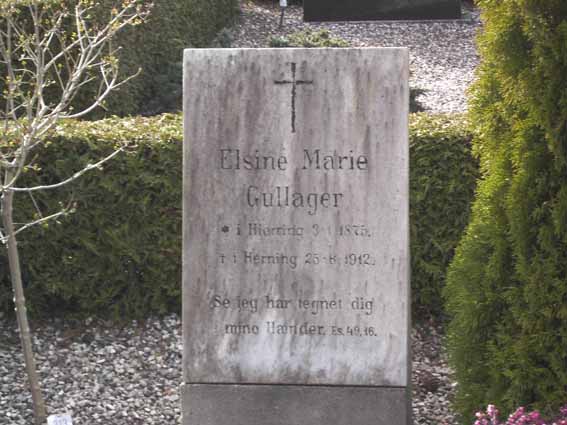 Billede af gravsten på Herning Vestre Kirkegård