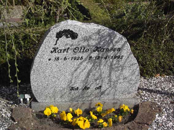Billede af gravsten på Herning Vestre Kirkegård