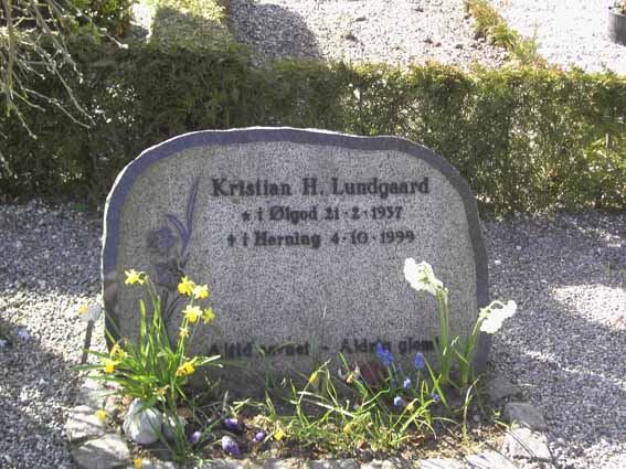 Billede af gravsten på Herning Vestre Kirkegård