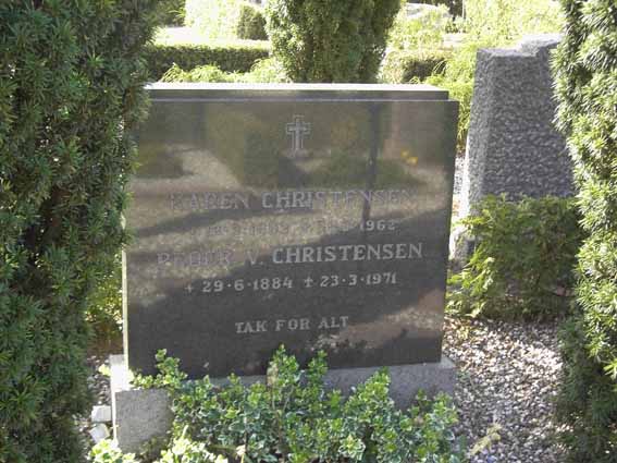 Billede af gravsten på Herning Vestre Kirkegård