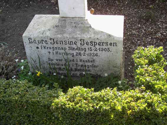 Billede af gravsten på Herning Vestre Kirkegård