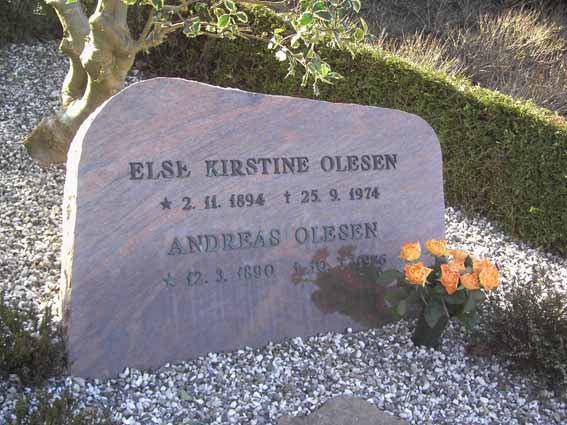 Billede af gravsten på Herning Vestre Kirkegård