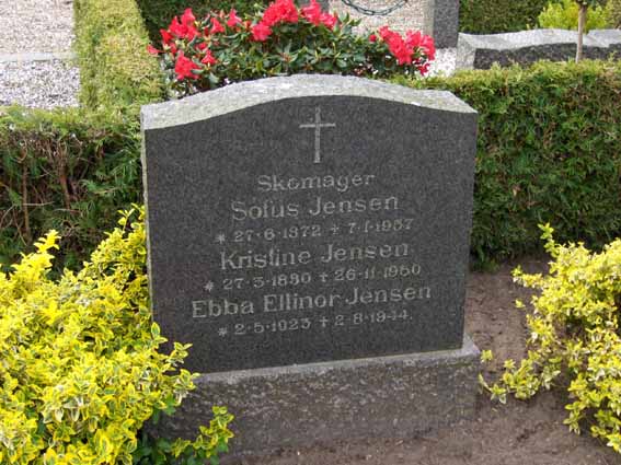 Billede af gravsten på Herning Vestre Kirkegård