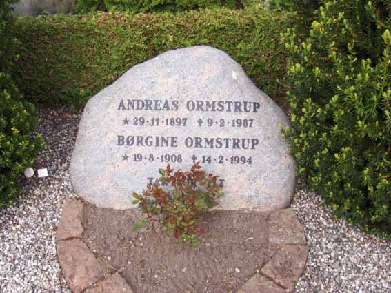 Billede af gravsten på Herning Vestre Kirkegård