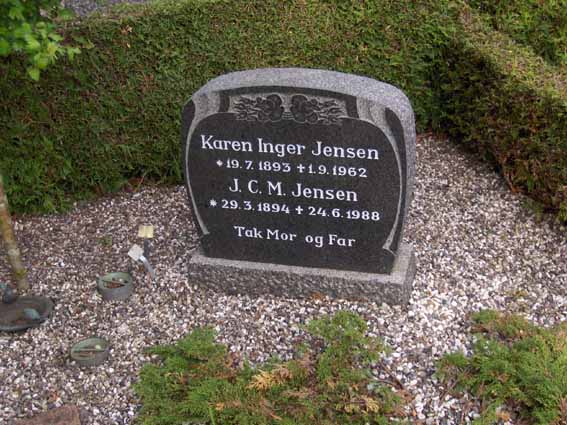 Billede af gravsten på Herning Vestre Kirkegård