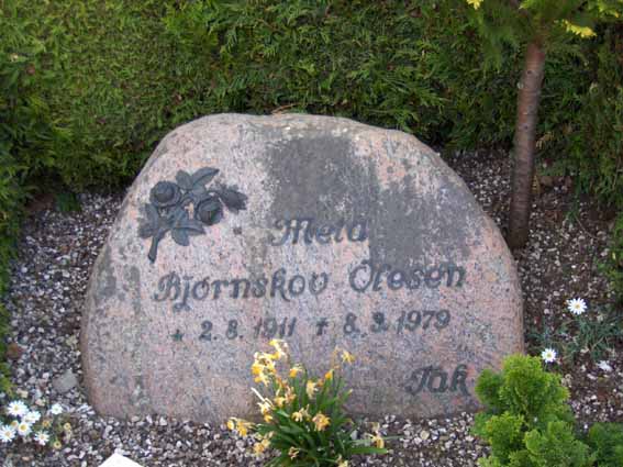 Billede af gravsten på Herning Vestre Kirkegård