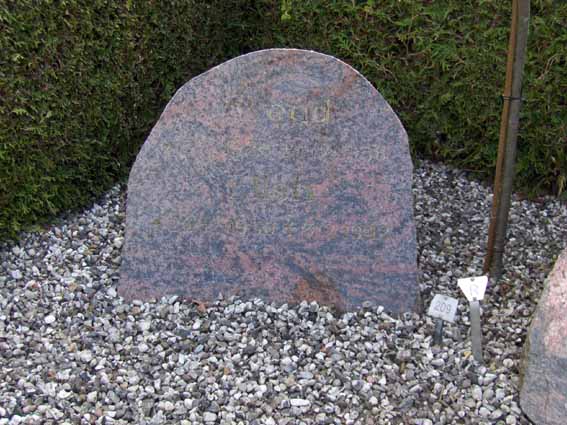 Billede af gravsten på Herning Vestre Kirkegård