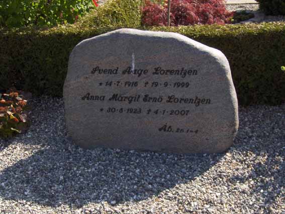 Billede af gravsten på Herning Vestre Kirkegård