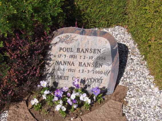 Billede af gravsten på Herning Vestre Kirkegård
