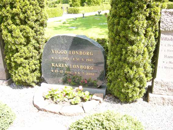 Billede af gravsten på Herning Vestre Kirkegård