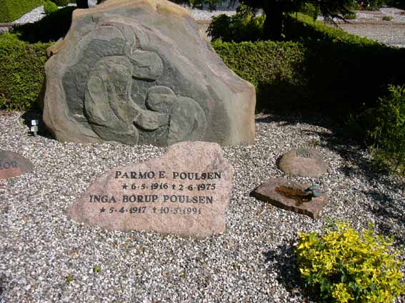Billede af gravsten på Herning Vestre Kirkegård