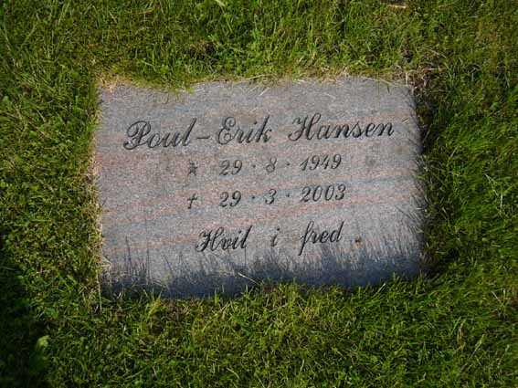 Billede af gravsten på Herning Vestre Kirkegård