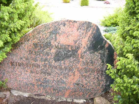 Billede af gravsten på Herning Vestre Kirkegård