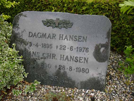 Billede af gravsten på Herning Vestre Kirkegård