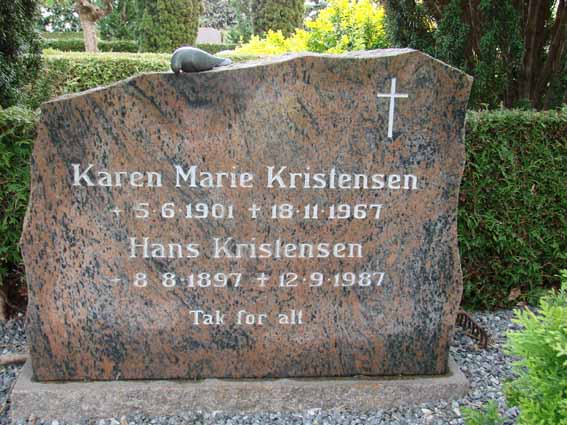 Billede af gravsten på Herning Vestre Kirkegård