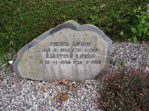 Billede af gravsten på Herning Vestre Kirkegård