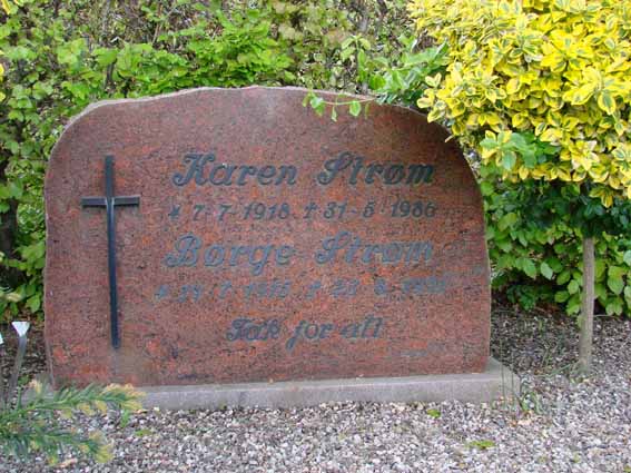 Billede af gravsten på Herning Vestre Kirkegård