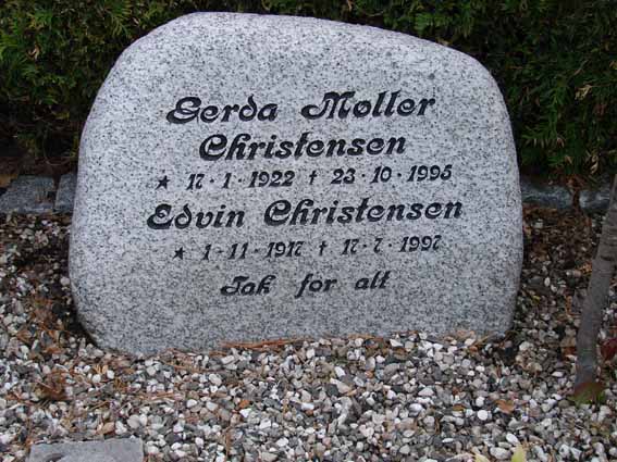 Billede af gravsten på Herning Vestre Kirkegård