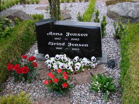 Billede af gravsten på Herning Vestre Kirkegård