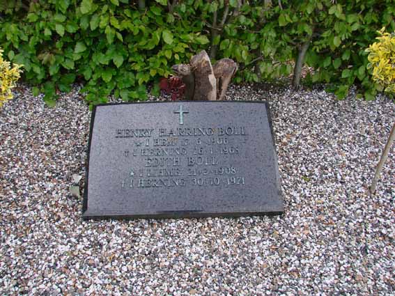 Billede af gravsten på Herning Vestre Kirkegård