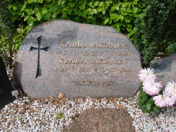 Billede af gravsten på Herning Vestre Kirkegård