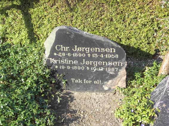 Billede af gravsten på Herning Vestre Kirkegård