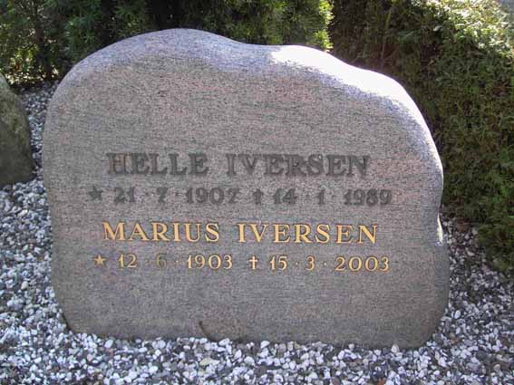 Billede af gravsten på Herning Vestre Kirkegård