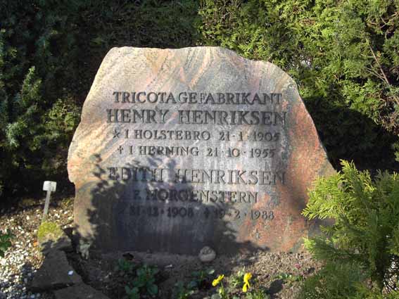 Billede af gravsten på Herning Vestre Kirkegård