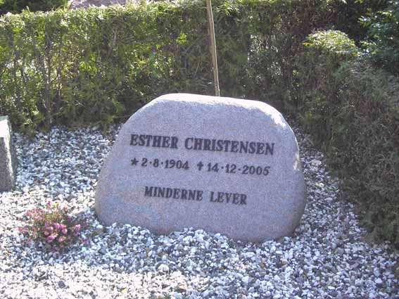 Billede af gravsten på Herning Vestre Kirkegård