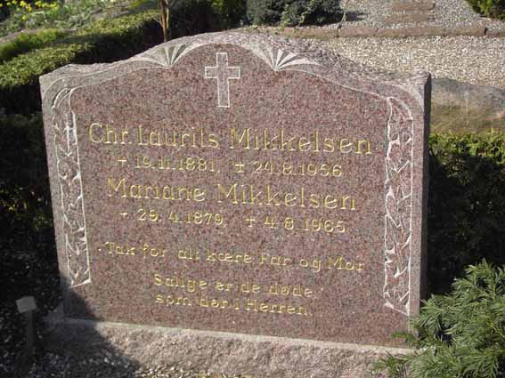 Billede af gravsten på Herning Vestre Kirkegård