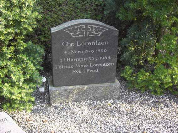 Billede af gravsten på Herning Vestre Kirkegård