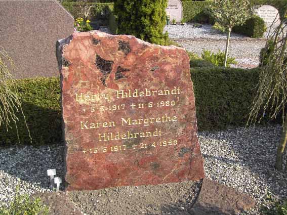 Billede af gravsten på Herning Vestre Kirkegård