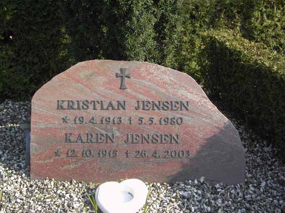 Billede af gravsten på Herning Vestre Kirkegård