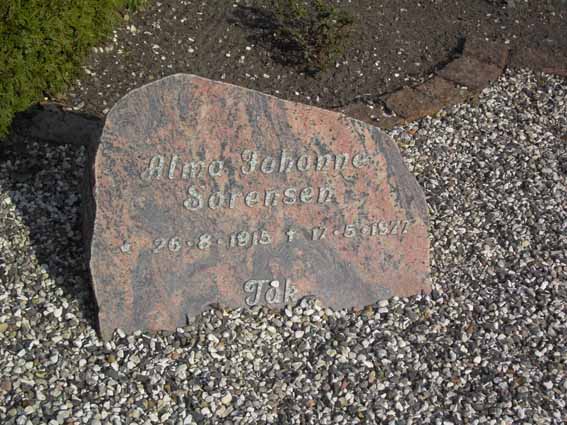 Billede af gravsten på Herning Vestre Kirkegård