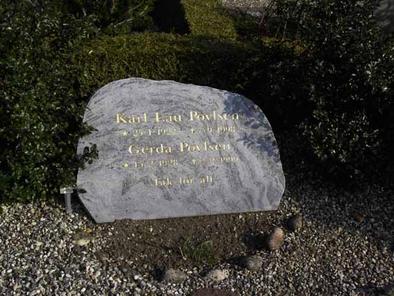 Billede af gravsten på Herning Vestre Kirkegård