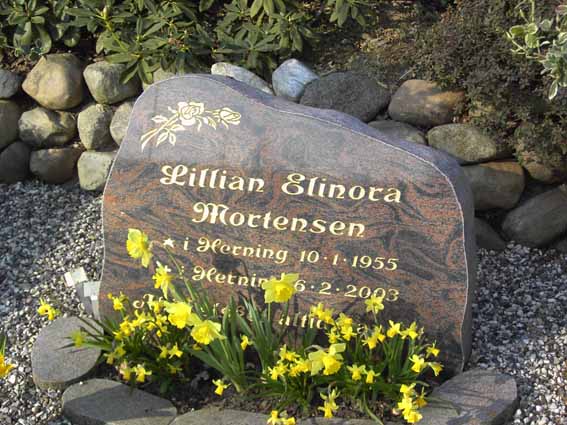 Billede af gravsten på Herning Vestre Kirkegård